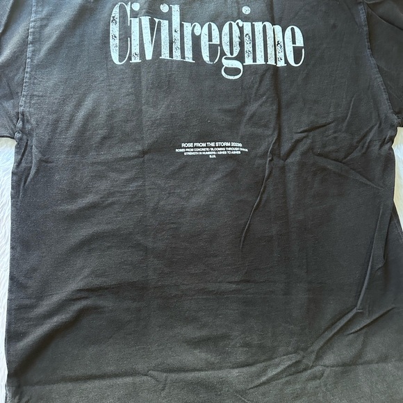NIB CIVIL REGIME REAP IN THE STORM TEE IN VINTAGE BLACK SZ M (RARE! ) - Picture 6 of 7